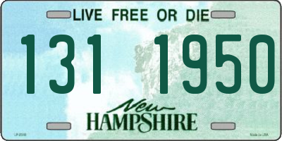 NH license plate 1311950