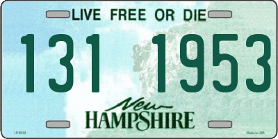 NH license plate 1311953