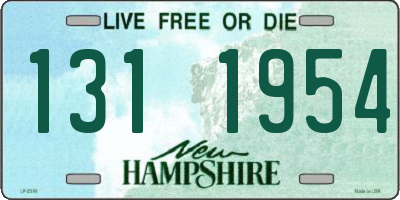 NH license plate 1311954