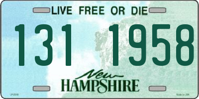 NH license plate 1311958