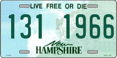 NH license plate 1311966