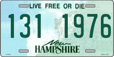 NH license plate 1311976