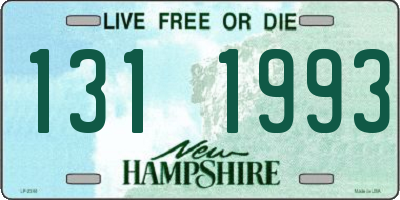 NH license plate 1311993