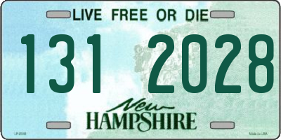 NH license plate 1312028