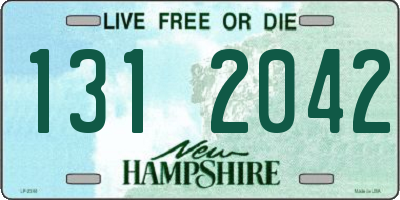 NH license plate 1312042