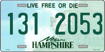 NH license plate 1312053