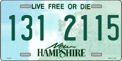 NH license plate 1312115