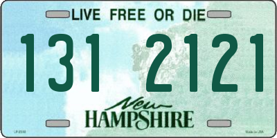 NH license plate 1312121