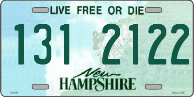 NH license plate 1312122
