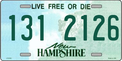 NH license plate 1312126