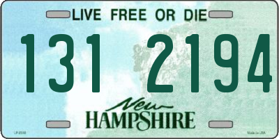 NH license plate 1312194