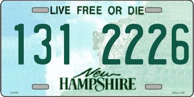 NH license plate 1312226