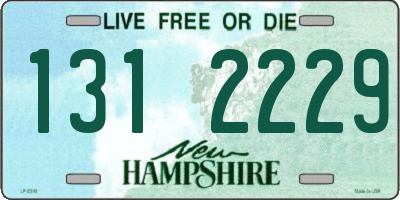 NH license plate 1312229