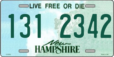 NH license plate 1312342