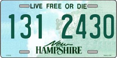 NH license plate 1312430