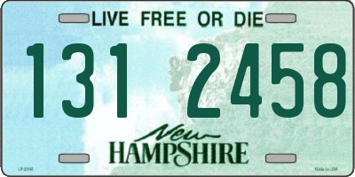 NH license plate 1312458
