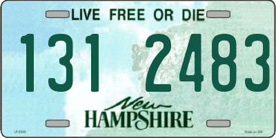 NH license plate 1312483