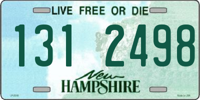 NH license plate 1312498