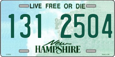 NH license plate 1312504