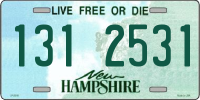 NH license plate 1312531