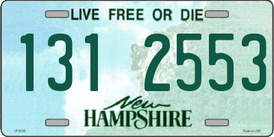 NH license plate 1312553