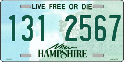 NH license plate 1312567