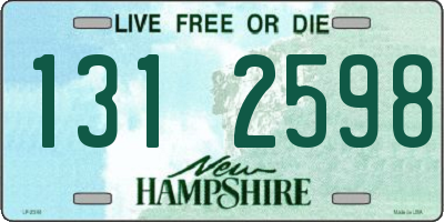 NH license plate 1312598
