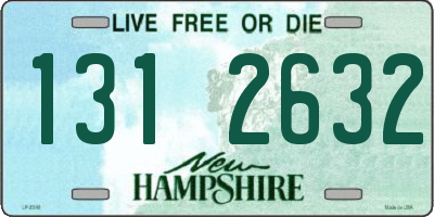 NH license plate 1312632