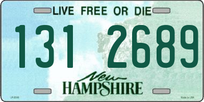 NH license plate 1312689