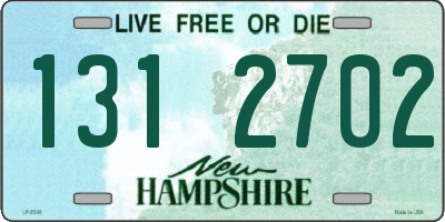 NH license plate 1312702