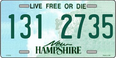 NH license plate 1312735