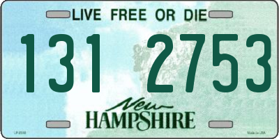 NH license plate 1312753