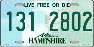NH license plate 1312802
