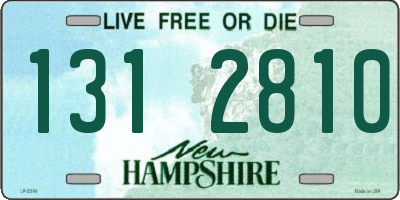 NH license plate 1312810