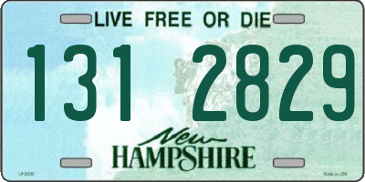 NH license plate 1312829