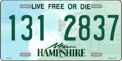 NH license plate 1312837
