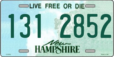 NH license plate 1312852