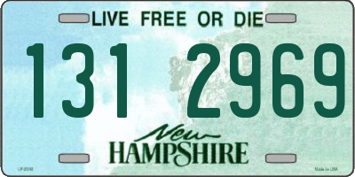 NH license plate 1312969