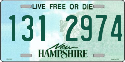NH license plate 1312974