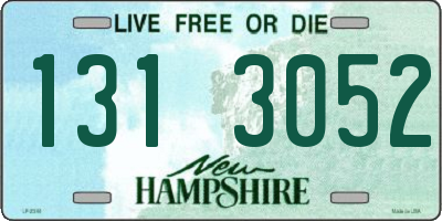 NH license plate 1313052