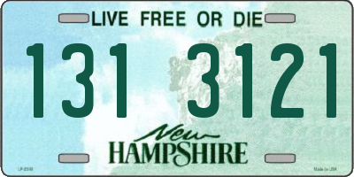 NH license plate 1313121