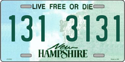 NH license plate 1313131