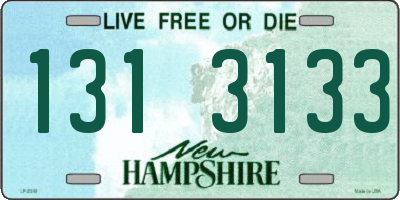 NH license plate 1313133