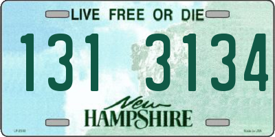 NH license plate 1313134