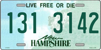 NH license plate 1313142