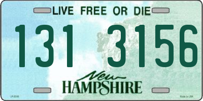 NH license plate 1313156