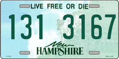 NH license plate 1313167