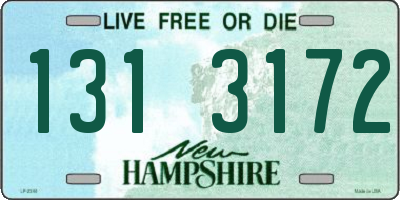NH license plate 1313172
