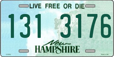 NH license plate 1313176