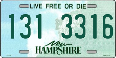NH license plate 1313316